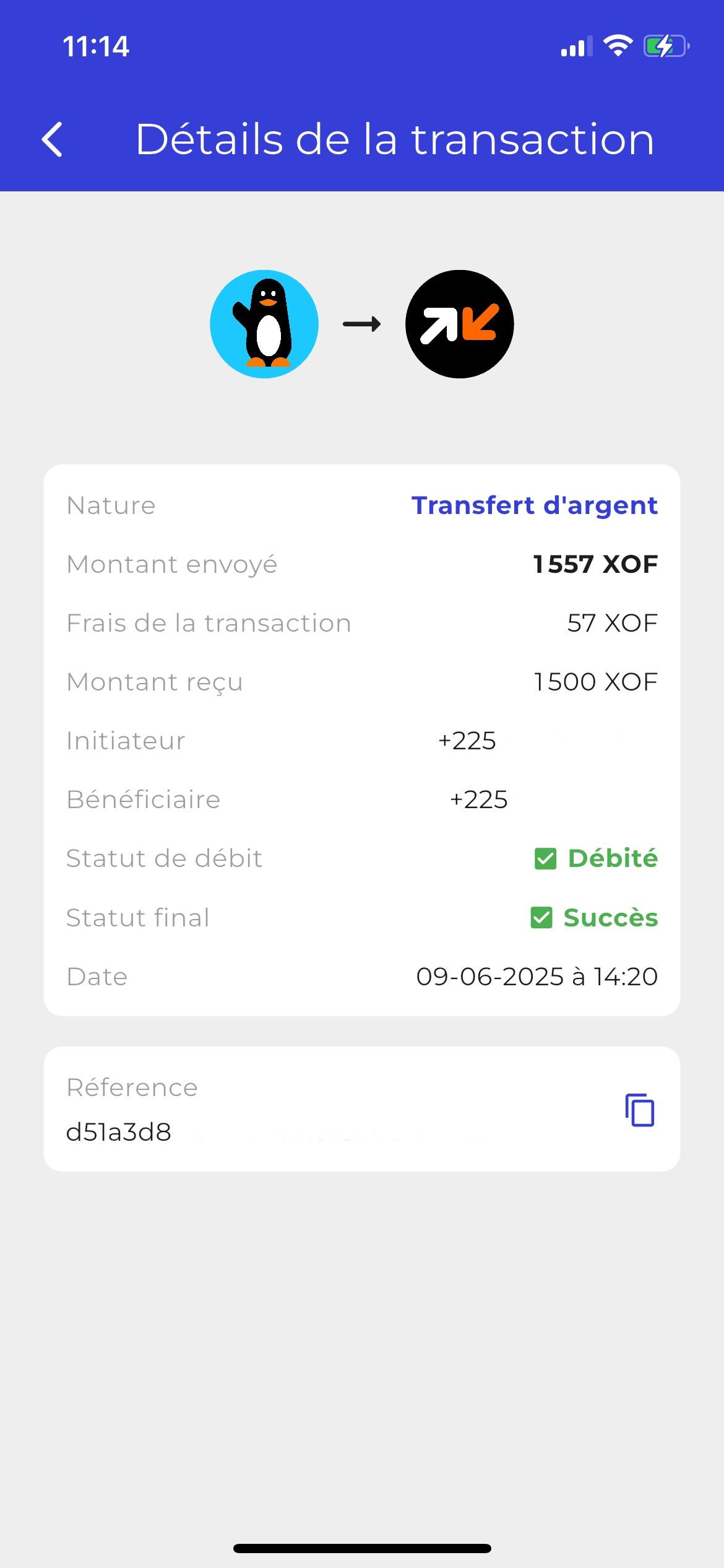 Détails Transaction